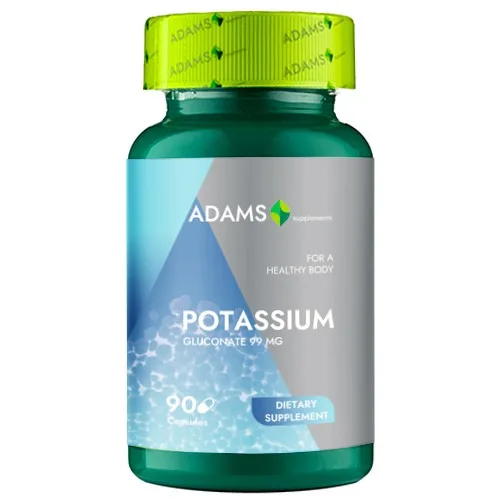 Potassium 99mg, 90cps, Adams Supplements — preț și oferte