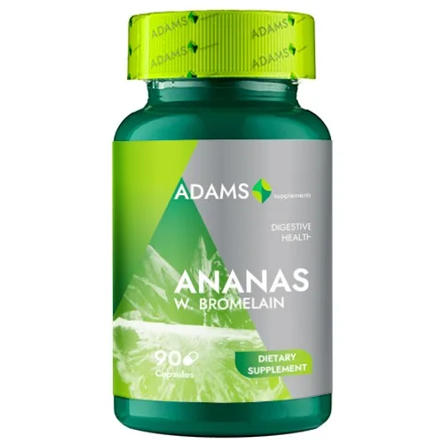 Ananas w. Bromelain, 90cps, Adams Supplements — preț și oferte