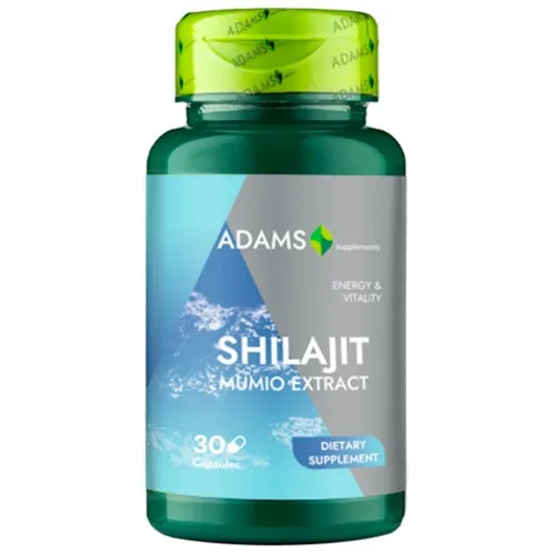 Shilajit (Mumio) 400mg, 30cps, Adams Supplements — preț și oferte