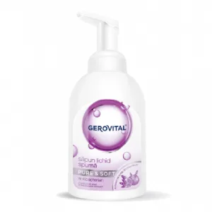 Sapun lichid spuma, Pure&Soft, 300 ml, Gerovital