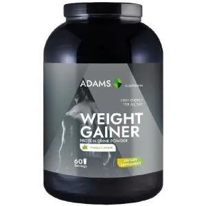 Weight Gainer (vanilie), 3000g, Adams Supplements