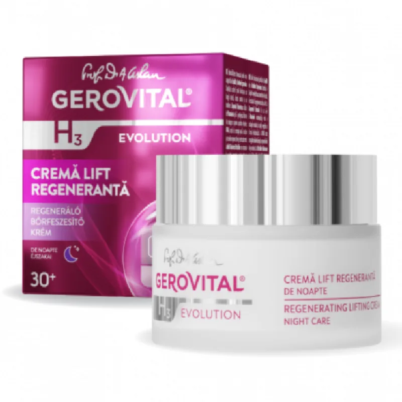 Crema lift regeneranta de noapte 30+ H3 Evolution, 50 ml, Gerovital FARMEC — preț și oferte