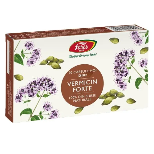 Vermicin Forte, D102, 20cps moi, Fares — preț și oferte