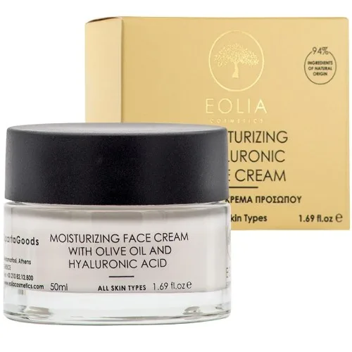 Crema de fata Hidratanta cu Ulei de Masline si Acid Hialuronic, 50ml, Eolia — preț și oferte