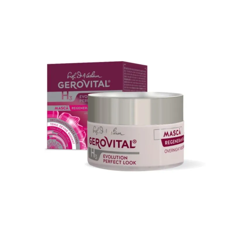 Masca regeneranta de noapte GH3 Evolution Perfect Look, 50 ml, Gerovital FARMEC — preț și oferte
