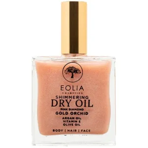 Ulei organic uscat cu sclipici, Gold Orhid, Pink Diamond, 100ml, Eolia