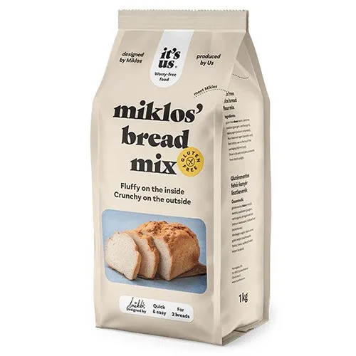 Amestec pentru Paine Alba fara Gluten Miklos 1000gr — preț și oferte