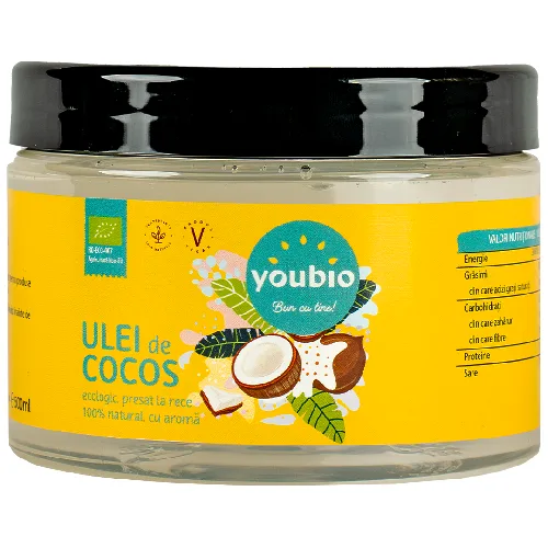 Ulei de Cocos organic 500ml, Youbio — preț și oferte