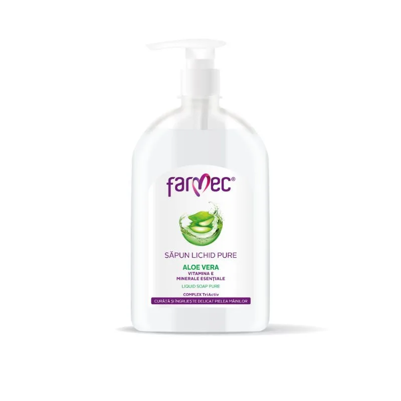 Sapun lichid Pure Aloe Vera, 500ml, Farmec — preț și oferte