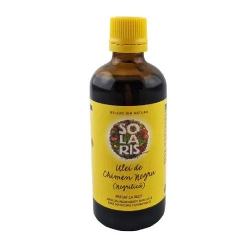 Ulei Chimen Negru (Negrilica) Presat la Rece 100ml Solaris — preț și oferte