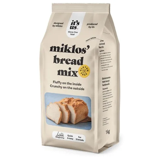 Amestec pentru Paine Alba, fara guten, Miklos, 500 g,  It`s Us — preț și oferte