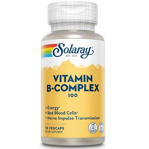 Vitamina B Complex 100mg, 50cps, Solaray — preț și oferte