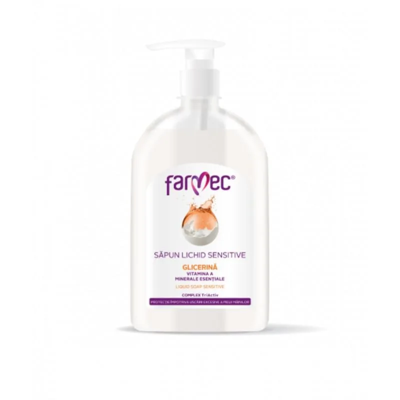 Sapun lichid Sensitive, 500ml, Farmec — preț și oferte