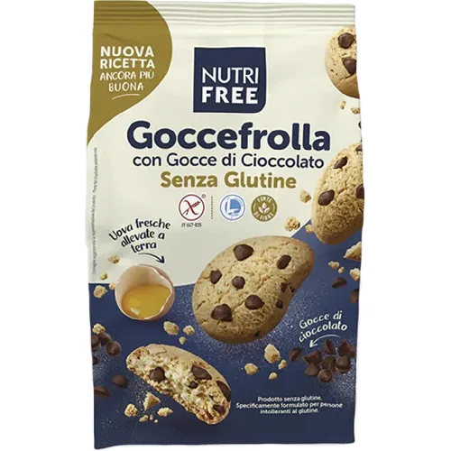 Goccefrolla Biscuiti cu Bucati de Ciocolata fara Gluten 300gr Nutrifree — preț și oferte