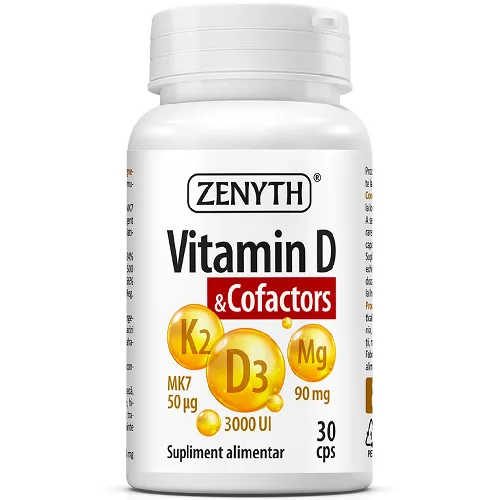 Vitamin D&CoFactors 1100mg 30cps Zenyth — preț și oferte
