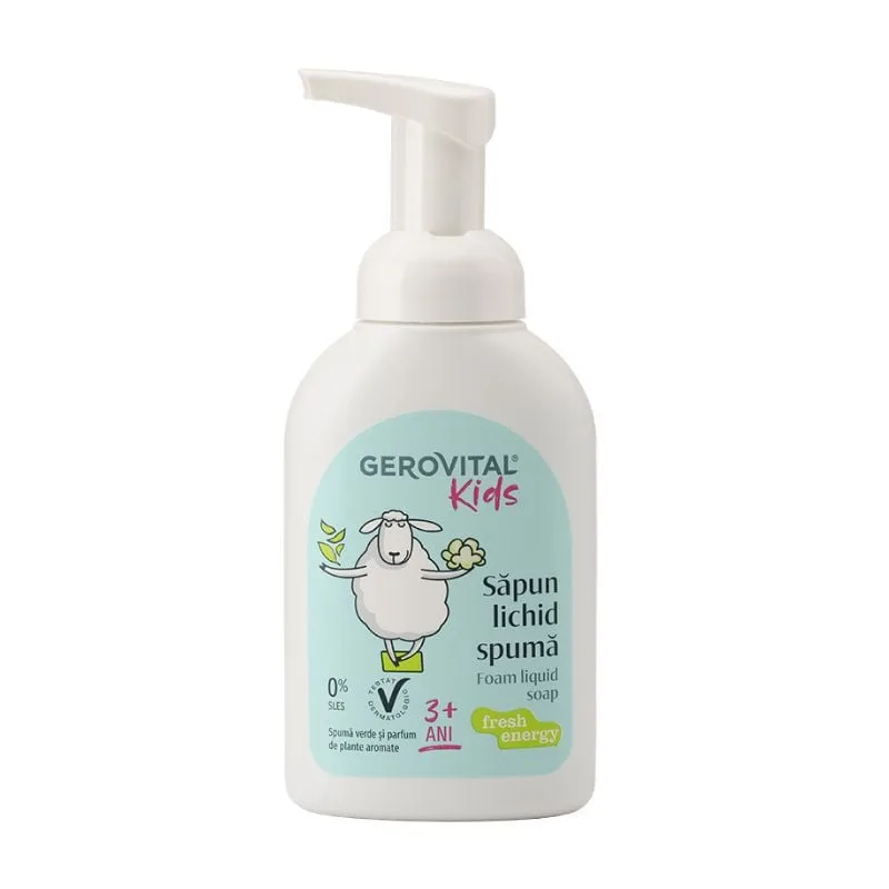 Sapun lichid spuma Fresh Energy, 300 ml, Gerovital Kids FARMEC — preț și oferte