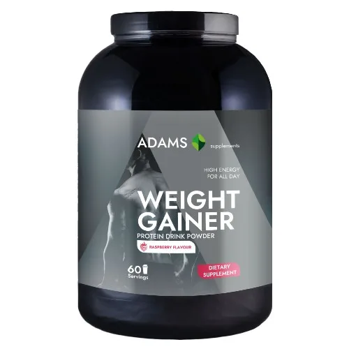 Weight Gainer (zmeura), 3000g, Adams Supplements — preț și oferte