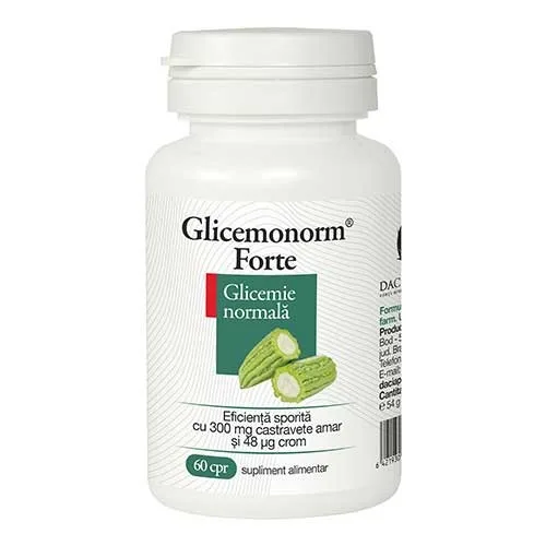 Glicemonorm Forte 60tab. Dacia Plant — preț și oferte