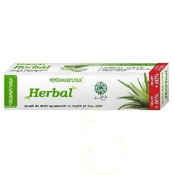 Pasta Dinti Herbal Spumanta 50ml Viva Natura — preț și oferte
