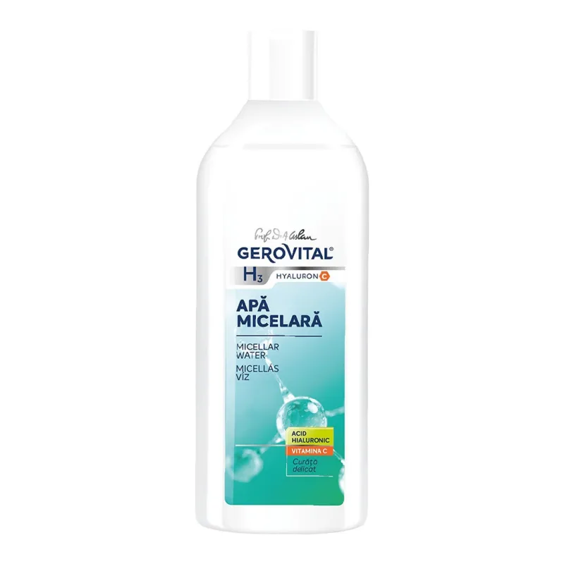 Apa micelara H3 Hyaluron C, 400 ml, Gerovital FARMEC — preț și oferte
