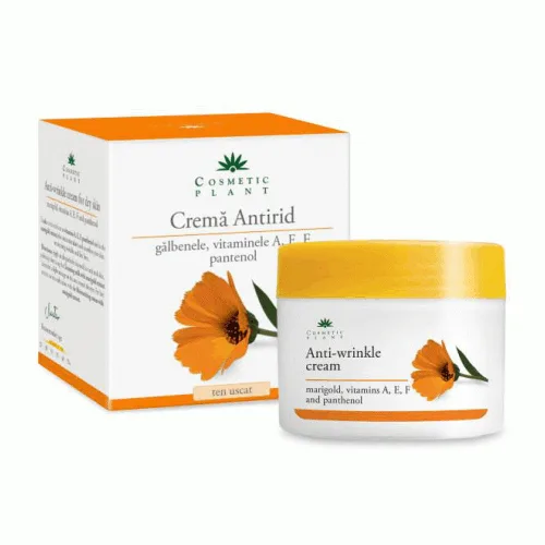 Crema Antirid Galbenele + Pantenol 50ml Cosmetic Plant — preț și oferte