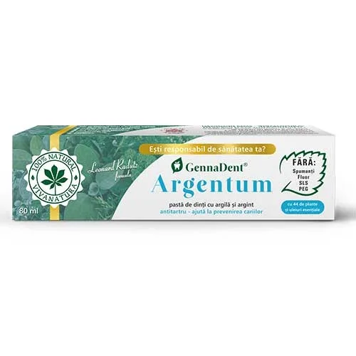 Pasta De Dinti Genadent Argentum 80ml Vivanatura — preț și oferte