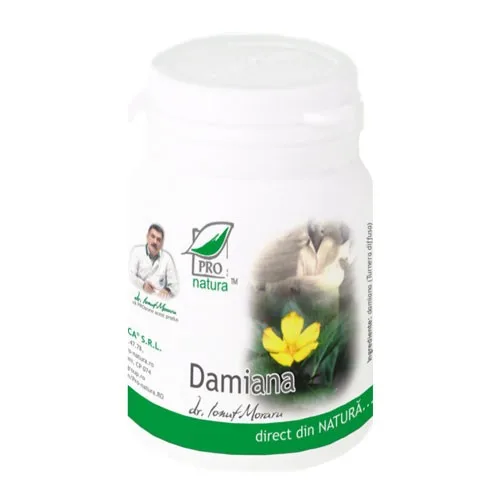 Damiana 60cps Pro Natura — preț și oferte