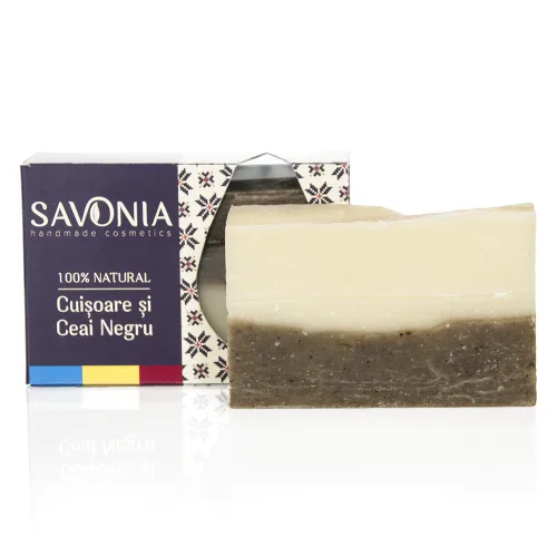 Sapun Cuisoare & Ceai Negru, 90gr, Savonia — preț și oferte