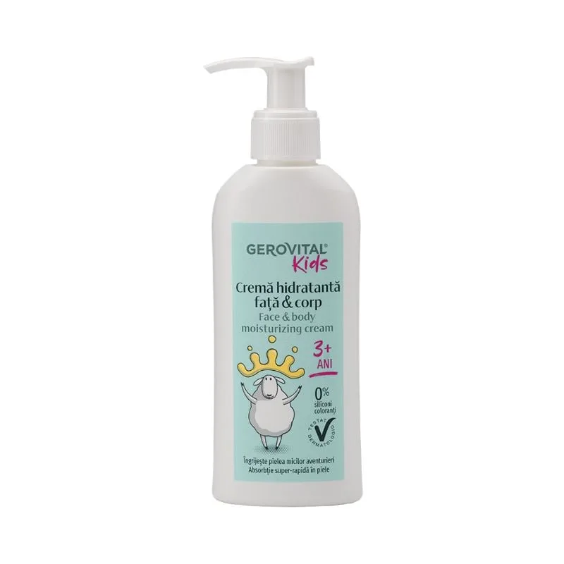 Crema hidratanta fata si corp, 150 ml, Gerovital Kids FARMEC — preț și oferte