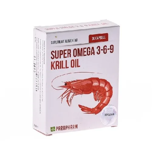Super Omega 3-6-9 Krill Oil 30cps Parapharm — preț și oferte