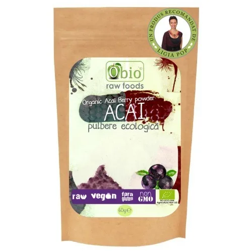 Acai Pulbere Bio 60gr Obio — preț și oferte