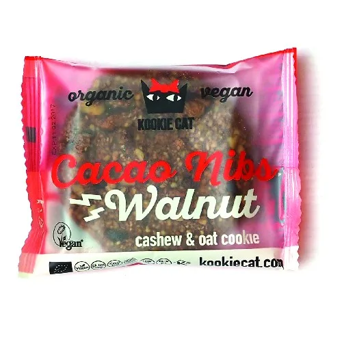 Cookie cu Nuci si Cacao Fara Gluten Bio 50gr KookieKat — preț și oferte