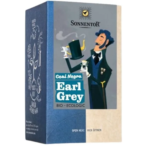 Ceai Negru Earl Grey, Eco, 18 plicuri, Sonnentor — preț și oferte