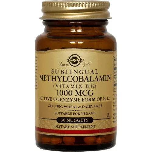 Methylcobalamin (Vitamin B-12) 1000mcg 30cps Solgar — preț și oferte
