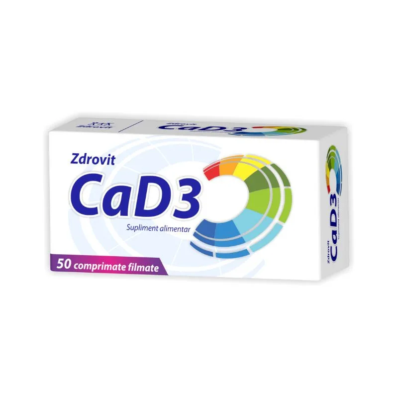 Zdrovit Calciu + D3, 50 comprimate — preț și oferte