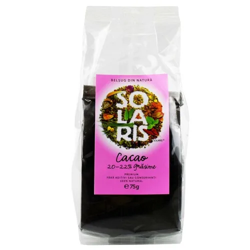 Cacao 20 22% Grasime 75gr Solaris — preț și oferte