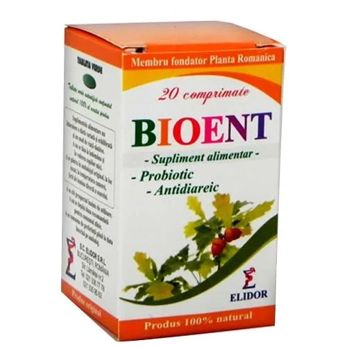 Bioent, 20cpr, Elidor Pontica — preț și oferte