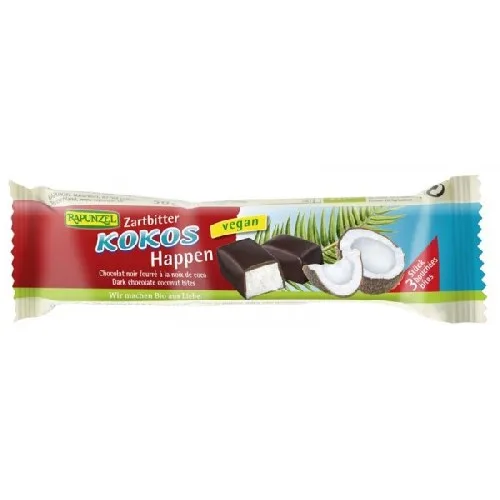 Baton de cocos cu glazura amaruie, 50g, Rapunzel — preț și oferte