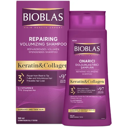 Sampon Anticadere Par Collagen+Keratin Par Subtire 360ml Bioblas — preț și oferte