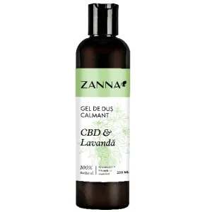 Gel de dus Calmant cu CBD & Lavanda, 250ml, Zanna