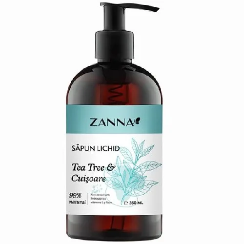Sapun lichid cu Tea Tree si Cuisoare, 350ml, Zanna — preț și oferte