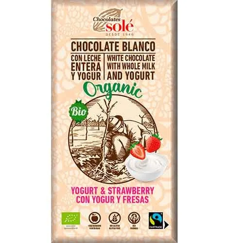 Ciocolata cu Iaurt si Capsuni, 100gr, Pronat — preț și oferte
