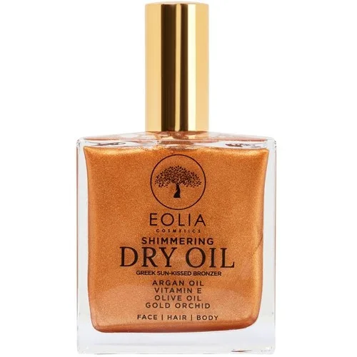 Ulei organic uscat cu sclipici, Gold Orhid, Greek Sun Kissed Glow, 100ml, Eolia EOLIA COSMETICS — preț și oferte