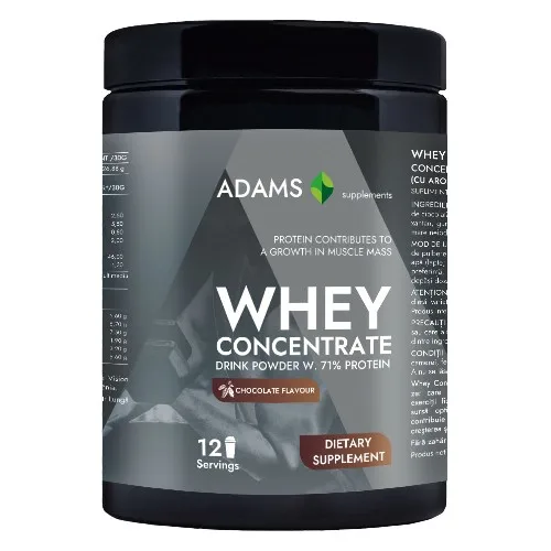 Concentrat proteic din zer (ciocolata), 360g, Adams Supplements — preț și oferte