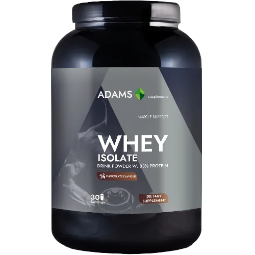 Izolat proteic din zer (ciocolata), 908g, Adams Supplements — preț și oferte