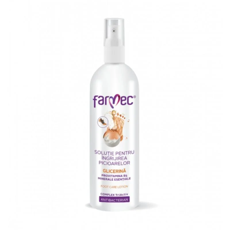 Farmec Solutie pentru ingrijirea picioarelor cu glicerina, 200ml — preț și oferte