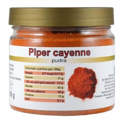 Piper Cayenne Macinat, 100g, Deco Italia — preț și oferte