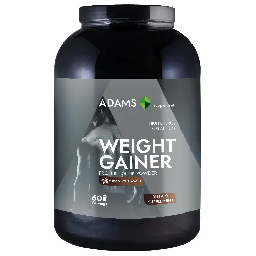 Weight Gainer (ciocolata), 3000g, Adams Supplements — preț și oferte