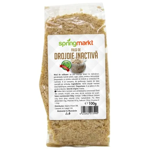 Fulgi de Drojdie Inactiva, 100g, springmarkt — preț și oferte