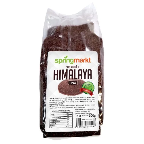 Sare neagra de Himalaya, fina, 500g, springmarkt — preț și oferte